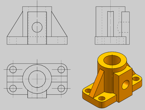 工程制图,这个三视图怎么画
