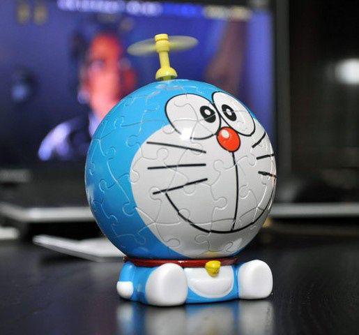 哆啦a梦3d立体拼图猫