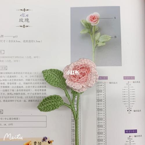 微钩蕾丝钩针玫瑰花_微钩_蕾丝_钩针_玫瑰花_微钩花朵