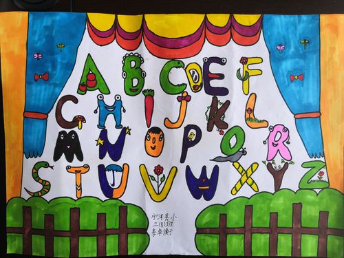 英语字母手抄报大比拼!