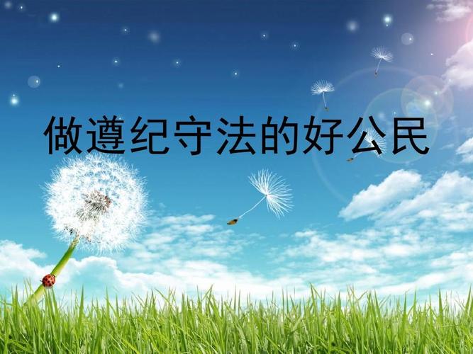 做遵纪守法的好公民