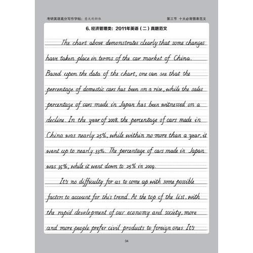 新东方 考研英语高分写作字帖:意大利斜体