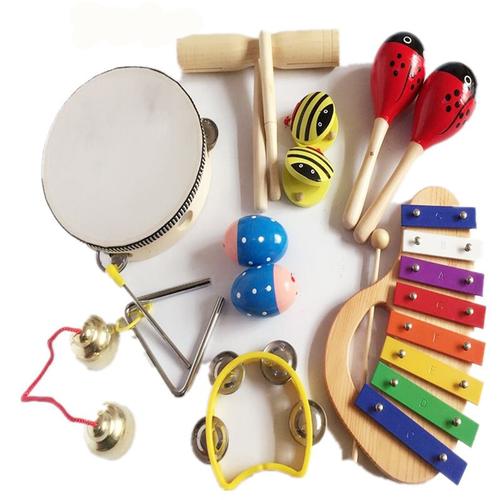 奥尔夫儿童打击乐器玩具幼儿园小学生16件打击套装组合教具手提8音9