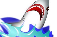 可爱卡通大鲨鱼图片