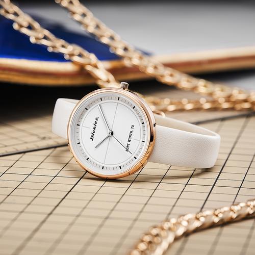 dickies手表女帝客时尚迪克斯小表盘皮带学生石英女士腕表cl127