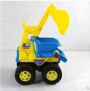 建雄工程车挖掘机大号挖土车铲车儿童沙滩玩具车惯性车挖沙车
