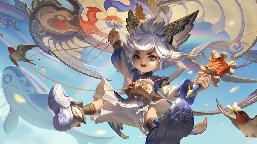 游戏壁纸,王者荣耀,李元芳,飞鸢探春