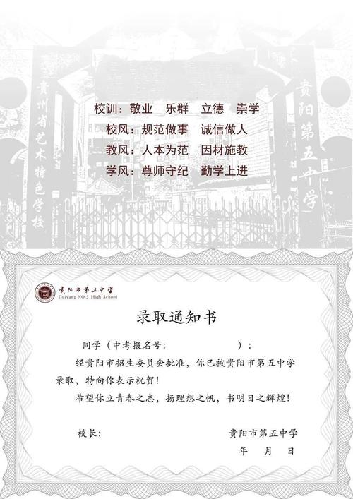 贵阳47所高中学校录取通知书来啦看看你最中意哪一所