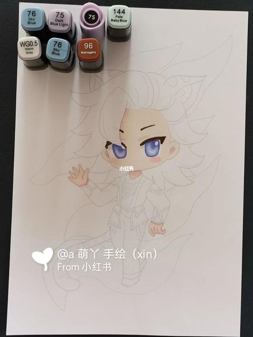 斗罗大陆戴沐白动漫手绘画简笔画画的日常