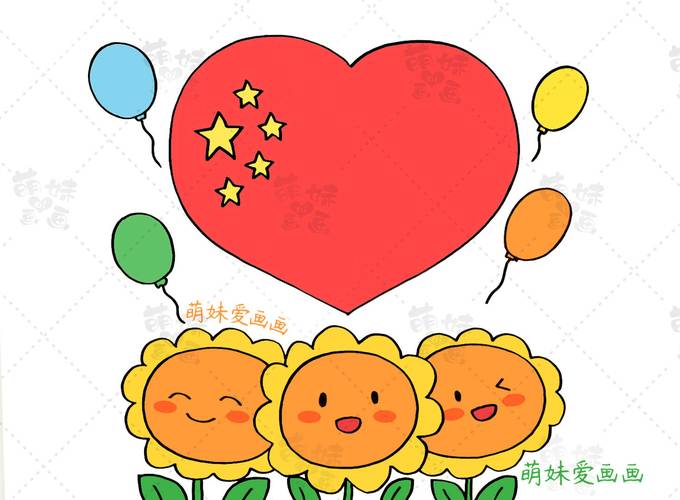 原创含内容文字的国庆节手抄报及简笔画合集简单又好看可收藏备用