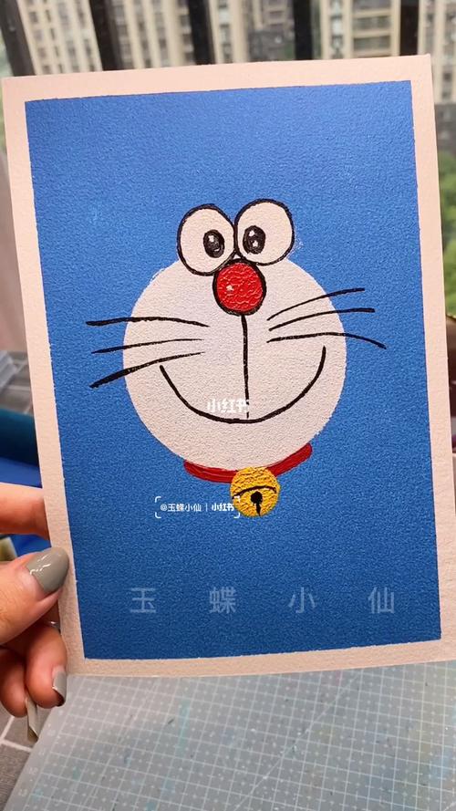 哆啦a梦儿童水粉画_哆啦a梦怎么样_小朋友_创意儿童画