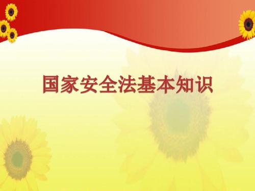 国家安全法课件ppt