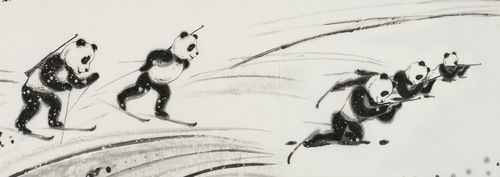 熊猫刘中绘百米长卷赞北京冬奥讲述刘中创作冰雪国宝万里图的故事之