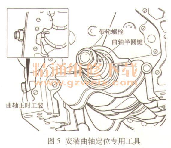 7)安装正时链条.