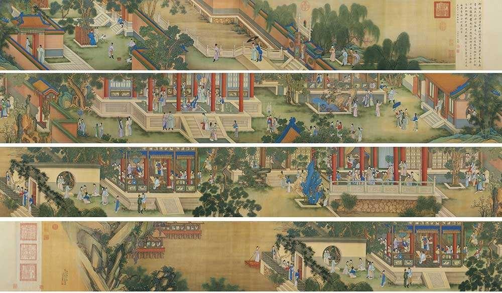 中国重彩仕女图的巅峰中国传世十大名画之汉宫春晓图