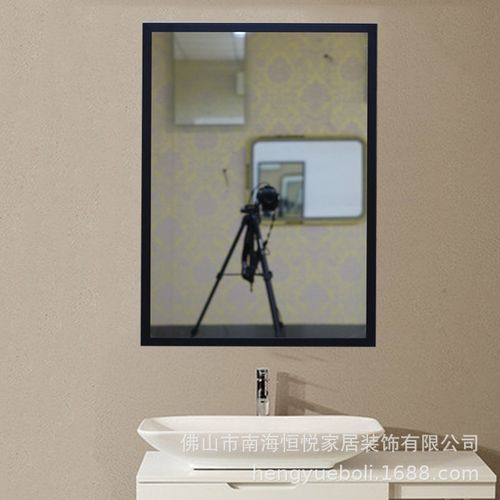 酒店挂墙镜 带框卫生间洗漱镜 不锈钢浴室镜框 装饰试衣全身镜