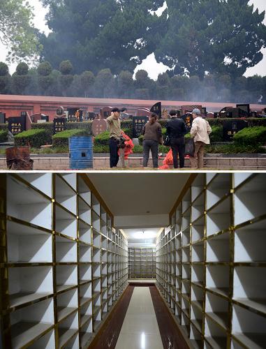 江西公益性骨灰堂投入超千万 13年使用率仅1%(组图)