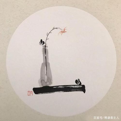 一组"禅味"十足的国画小品作品(图)