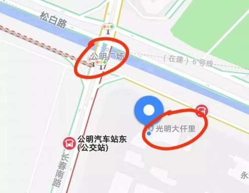 从具体位置来看, 光明大仟里位于光明松白路与长春路交汇处(公明广场