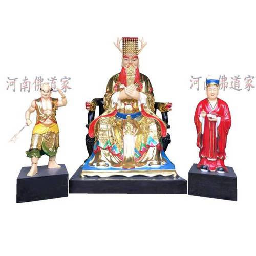厂家订制黑虎龙王 甘肃平凉供奉的大龙王二龙王雕塑神像1.5米高