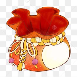 可爱的福袋手绘插画