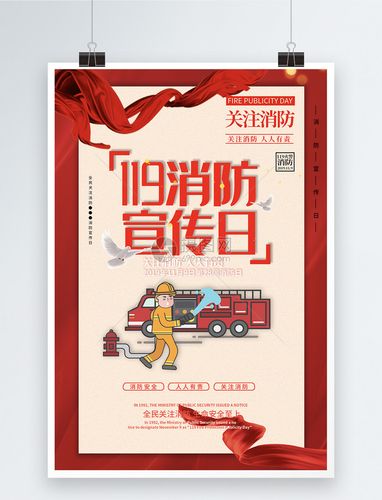 消防宣传日海报