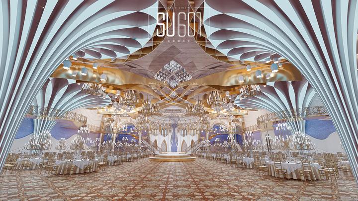 婚礼堂作品效果图设计