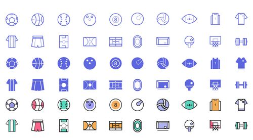 线型icon图标练习