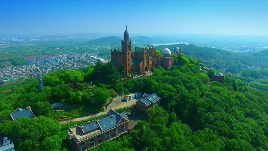 上海 松江 佘山 航拍 日景