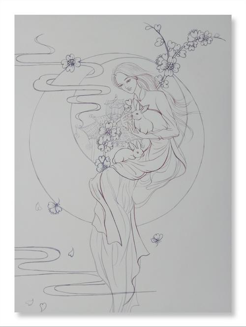 嫦娥玉兔广寒宫