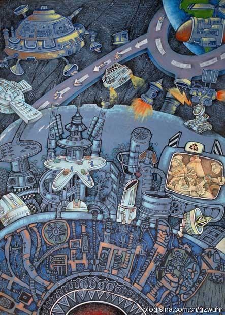 第28届全国青少年科技创新大赛科学幻想画一等奖获奖作品121-142