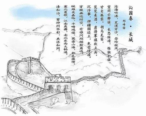 沁园春雪配简笔画手抄报 手抄报图片大全