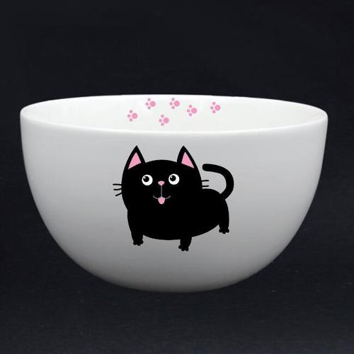 6寸白色陶瓷碗定制图案logo 促销礼品碗定制 家用吃饭碗