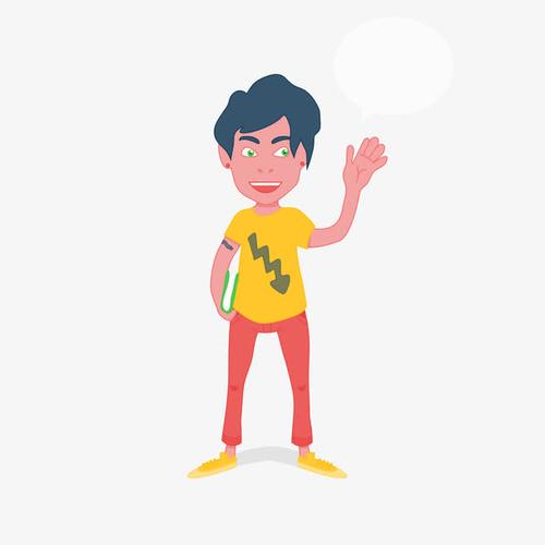 打招呼的男人