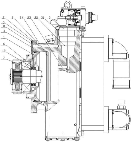 一种液力缓速器回油结构制造技术