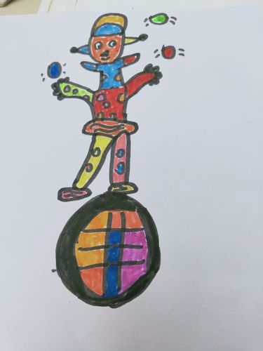 二年级美术《杂技高手》优秀作品