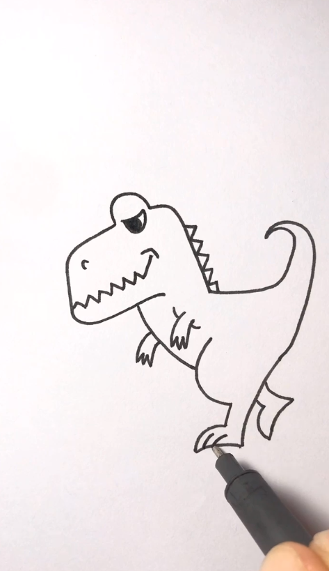 怎么画霸王龙简笔画