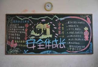 请问,关于安全的黑板报该怎么画