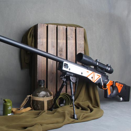 捷鹰awm狙击抢抛壳全尼龙msr软弹枪仿真成人软蛋枪模型男孩玩具枪