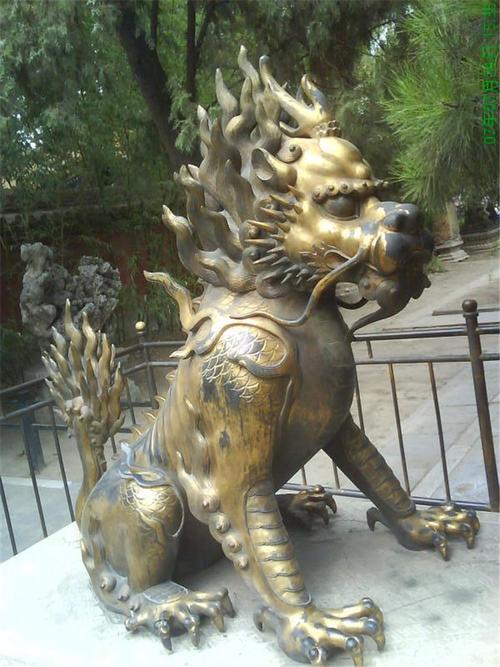 文禄铜雕 故宫麒麟 颐和园麒麟 铜麒麟图片