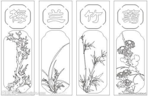 梅兰竹菊简笔画手抄报 手抄报图片大全