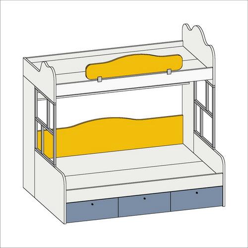 飘窗榻榻米儿童房 8㎡楼梯柜的上下床