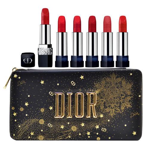 dior/迪奥 克里斯汀迪奥新款星空圣诞限量口红套装(#999 #999哑光