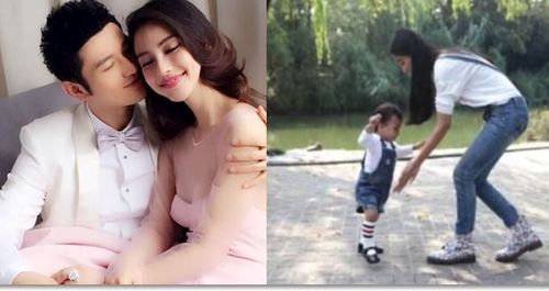 1岁小海绵近照,长开后像极了baby,黄晓明:不敢相信自己的眼睛!