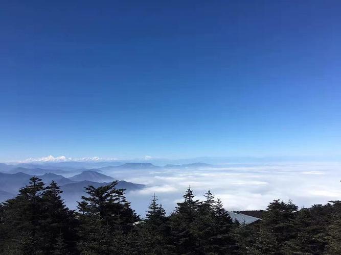 冬天 峨眉山金顶 云海