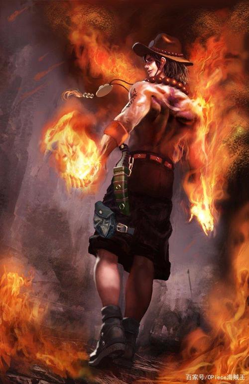 现实风海贼王壁纸:艾斯玩火场面热血,布鲁克黄泉冷气