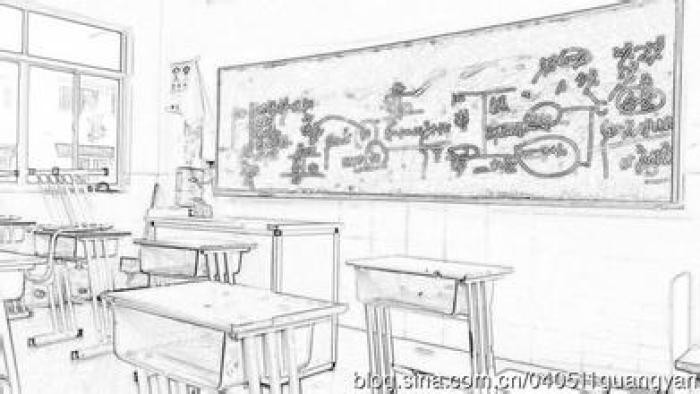 校园一角素描-堆糖,美好生活研究所