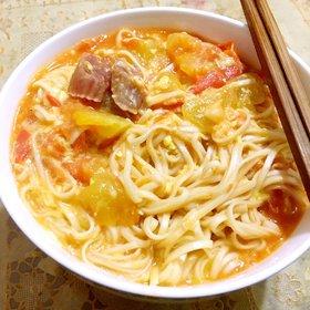 简单早饭西红柿鸡蛋挂面