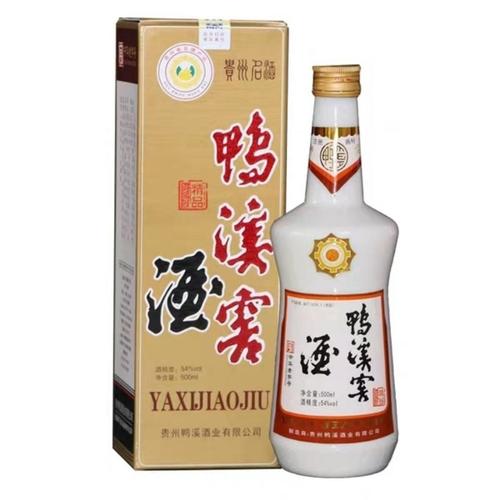 贵州名酒精品鸭溪窖白瓷瓶54度500ml粮食高度国产白酒