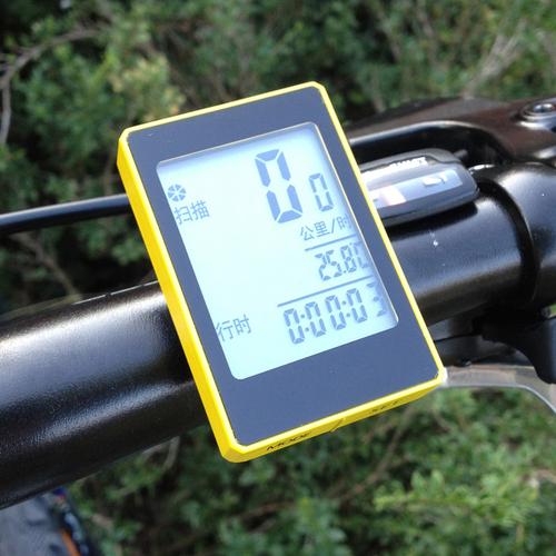 最新款无线自行车码表中文背光公路山地车死飞 里程表单车配件